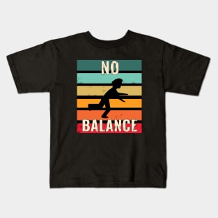 No balance - retro / vintage Kids T-Shirt